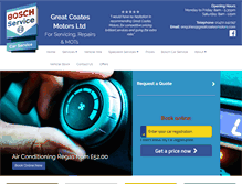 Tablet Screenshot of greatcoatesmotors.com